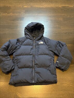 The North Face Navy Kids Hooded Puffer Jacket